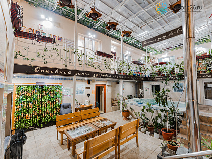 Санаторий «Элита» Кисловодск. Внутренний дворик, банный комплекс